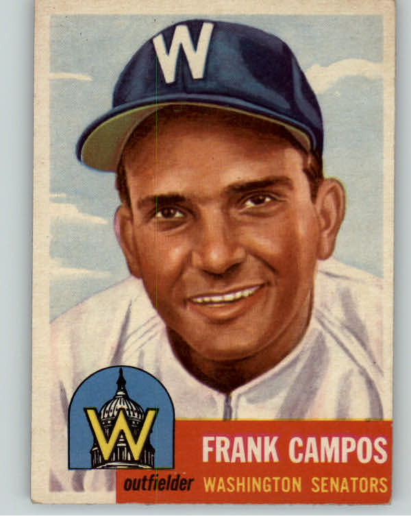 1953 Topps Baseball #051 Frank Campos Senators EX-MT 387180