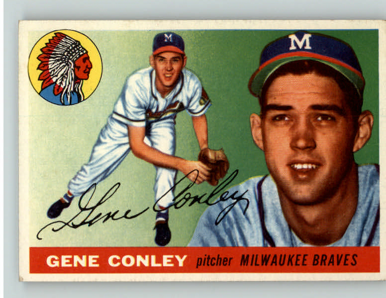 1955 Topps Baseball #081 Gene Conley Braves EX-MT 387325