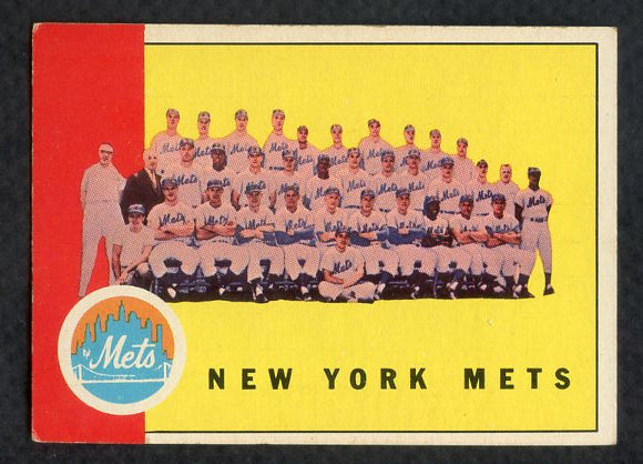 1963 Topps Baseball #473 New York Mets Team EX-MT 387343