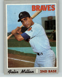1970 Topps Baseball #710 Felix Millan Braves EX 387432