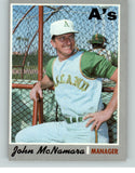 1970 Topps Baseball #706 John McNamara A's EX-MT 387446
