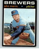 1971 Topps Baseball #721 John Morris Brewers VG-EX 387503