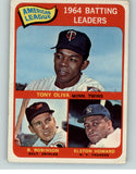1965 Topps Baseball #001 A.L. Batting Leaders Brooks Robinson VG-EX 387648