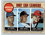 1968 Topps Baseball #008 A.L. ERA Leaders Joe Horlen Gary Peters NR-MT 387761