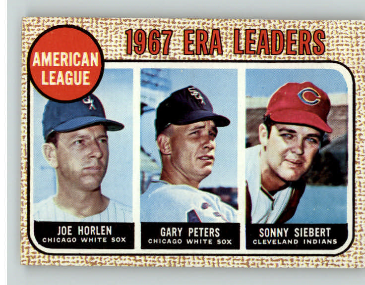 1968 Topps Baseball #008 A.L. ERA Leaders Joe Horlen Gary Peters NR-MT 387765