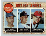 1968 Topps Baseball #008 A.L. ERA Leaders Joe Horlen Gary Peters NR-MT 387766