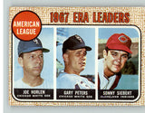 1968 Topps Baseball #008 A.L. ERA Leaders Joe Horlen Gary Peters NR-MT 387770