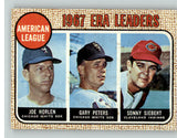 1968 Topps Baseball #008 A.L. ERA Leaders Joe Horlen Gary Peters EX-MT 387795