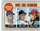 1968 Topps Baseball #008 A.L. ERA Leaders Joe Horlen Gary Peters VG-EX 387802