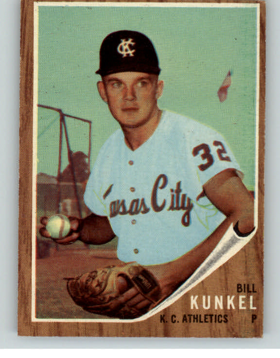 1962 Topps Baseball #147 Bill Kunkel A's EX Variation 387827