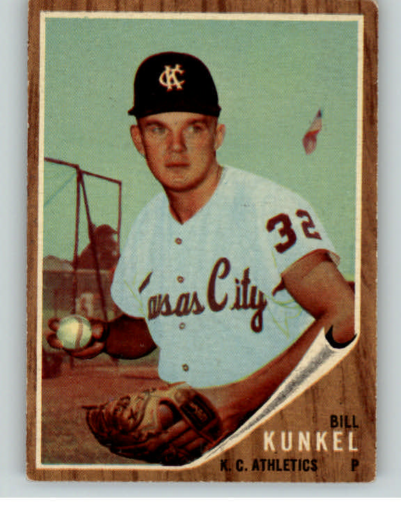 1962 Topps Baseball #147 Bill Kunkel A's EX Variation 387828