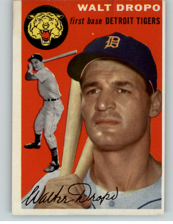 1954 Topps Baseball #018 Walt Dropo Tigers EX-MT 388194