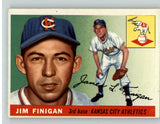 1955 Topps Baseball #014 Jim Finigan A's EX-MT 388224