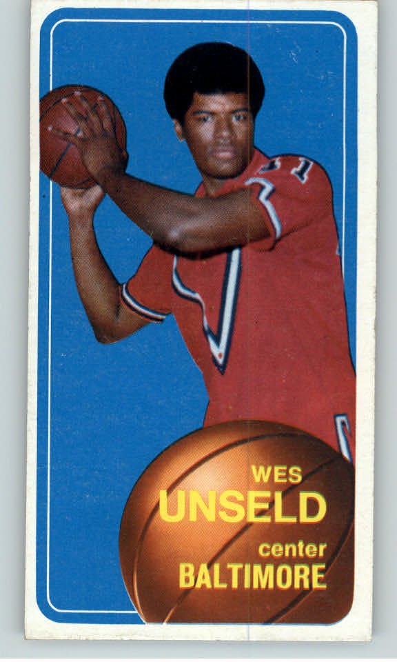 1970 Topps Basketball #072 Wes Unseld Bullets NR-MT 388651