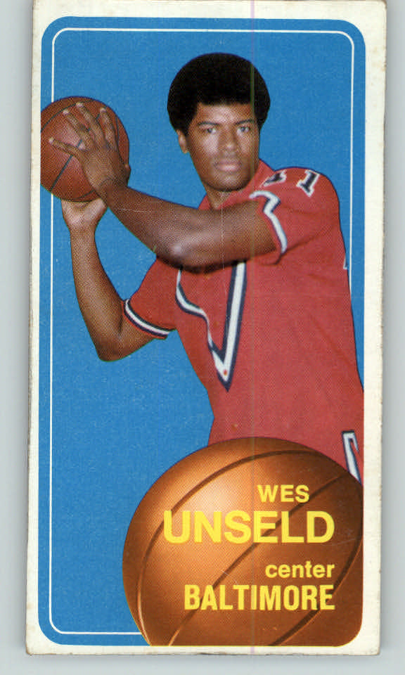 1970 Topps Basketball #072 Wes Unseld Bullets EX-MT 388746
