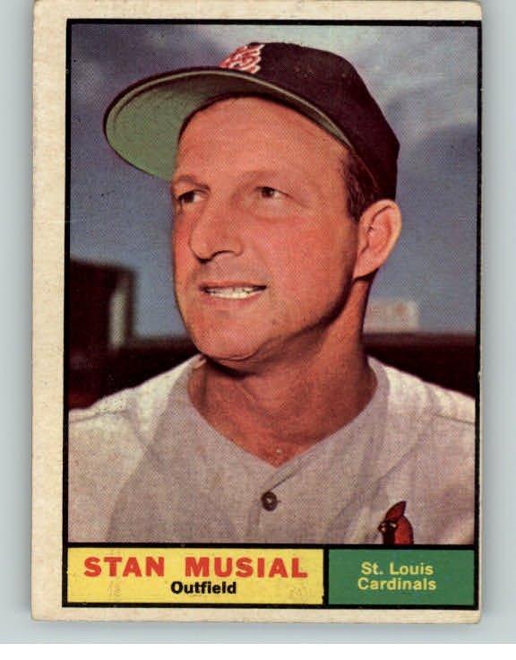 1961 Topps Baseball #290 Stan Musial Cardinals VG-EX 388925