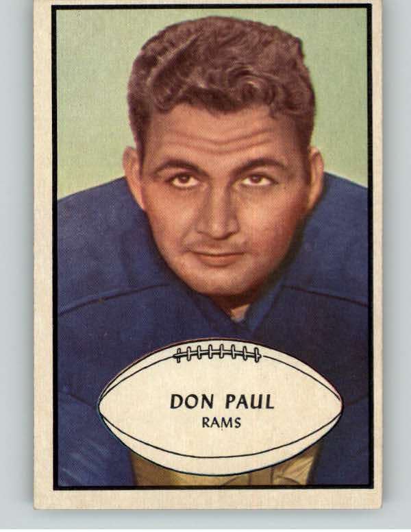 1953 Bowman Football #047 Don Paul Rams EX-MT 389196