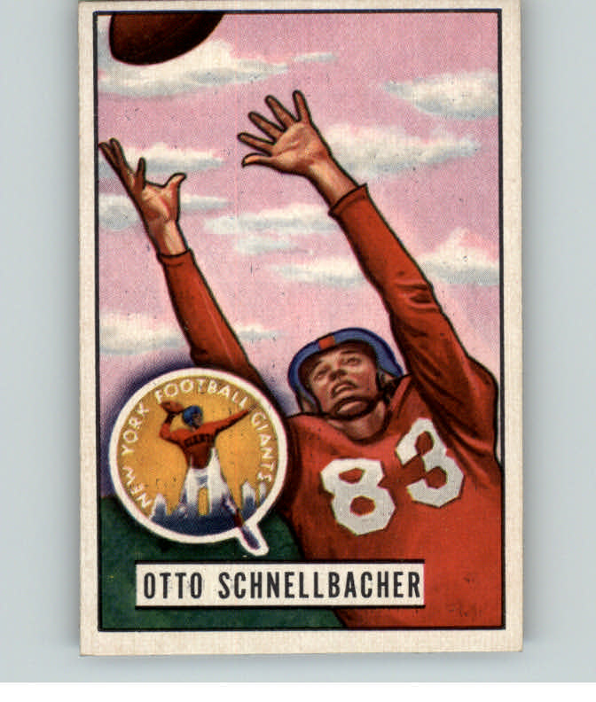 1951 Bowman Football #092 Otto Schnellbacher Giants NR-MT 389238