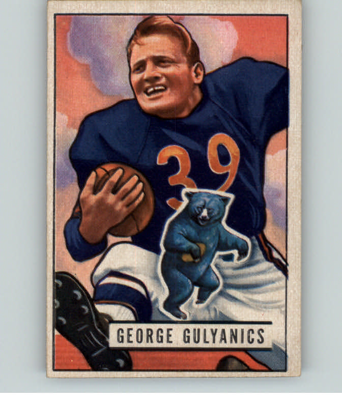 1951 Bowman Football #121 George Gulyanics Bears EX-MT 389240
