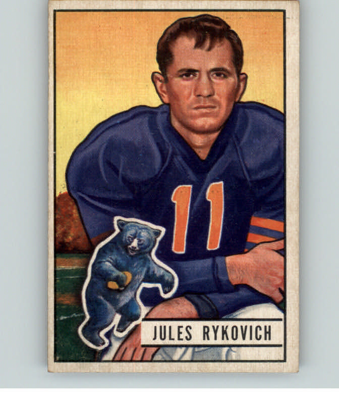 1951 Bowman Football #085 Jules Rykovich Bears EX-MT 389243