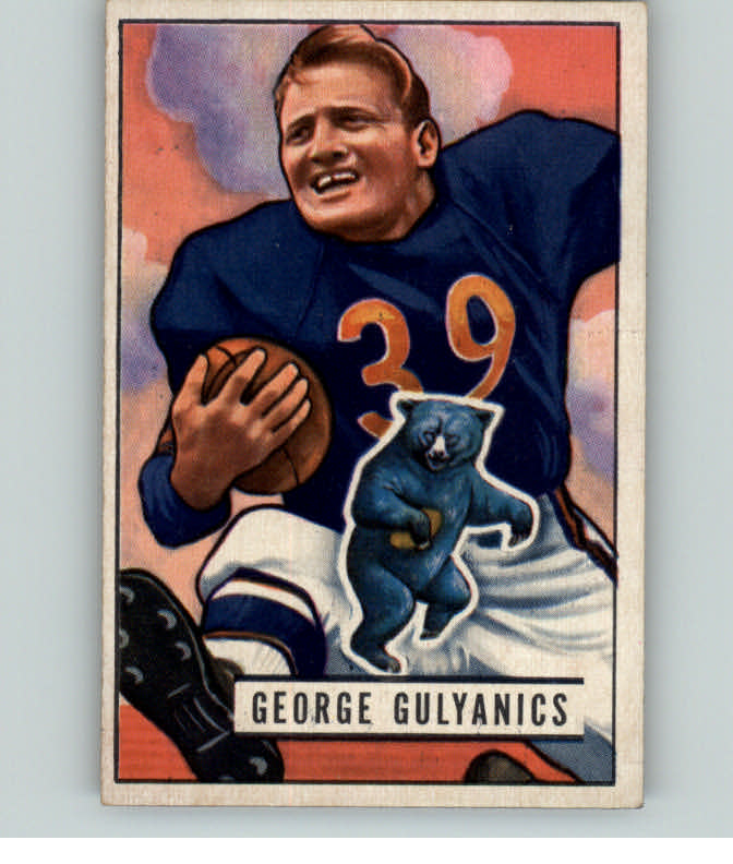 1951 Bowman Football #121 George Gulyanics Bears EX-MT 389256