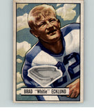 1951 Bowman Football #081 Brad Ecklund Yanks EX-MT 389258