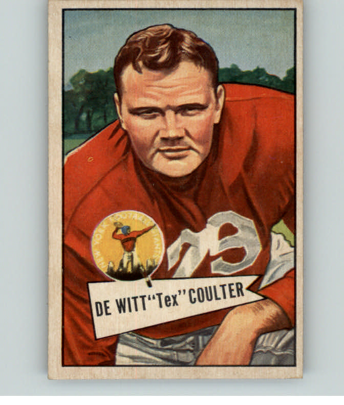 1952 Bowman Small Football #071 Tex Coulter Giants EX-MT 389264