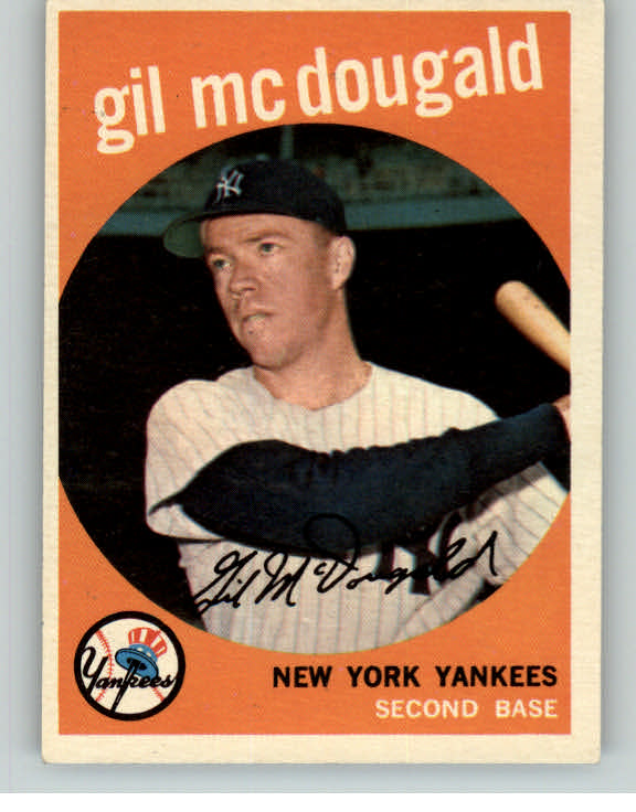 1959 Topps Baseball #345 Gil McDougald Yankees EX-MT 389419