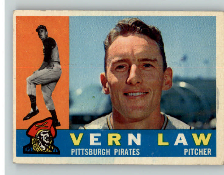 1960 Topps Baseball #453 Vern Law Pirates VG-EX 389594