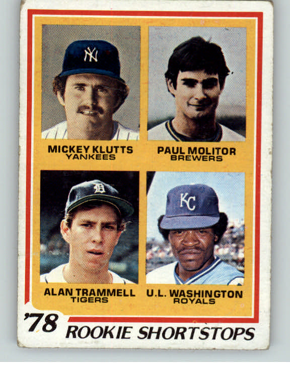 1978 Topps Baseball #707 Paul Molitor Brewers VG 389631