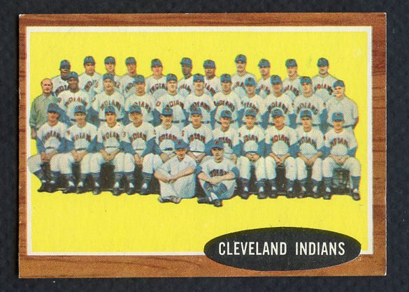 1962 Topps Baseball #537 Cleveland Indians Team EX-MT 389669
