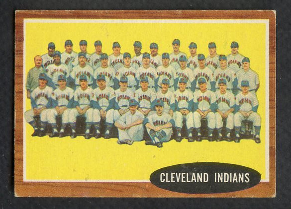 1962 Topps Baseball #537 Cleveland Indians Team EX-MT 389682