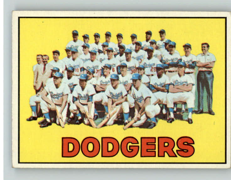 1967 Topps Baseball #503 Los Angeles Dodgers Team EX-MT 389853
