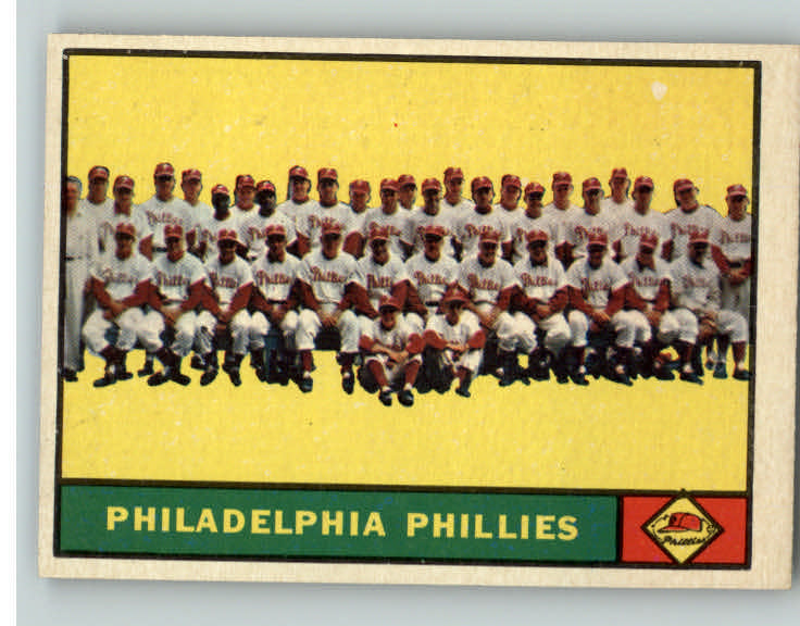 1961 Topps Baseball #491 Philadelphia Phillies Team EX-MT 389866