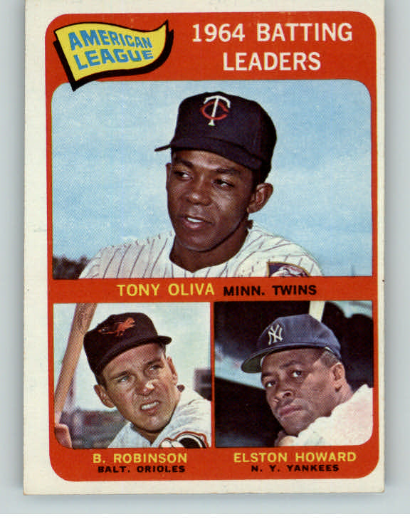 1965 Topps Baseball #001 A.L. Batting Leaders Robinson EX-MT 389930
