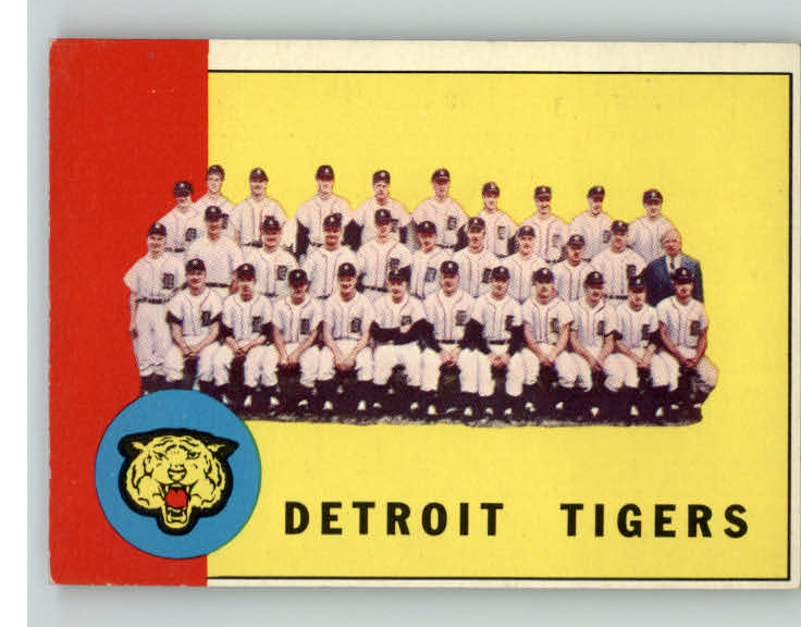 1963 Topps Baseball #552 Detroit Tigers Team EX 390249