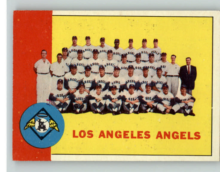 1963 Topps Baseball #039 Los Angeles Angels Team EX-MT 390251