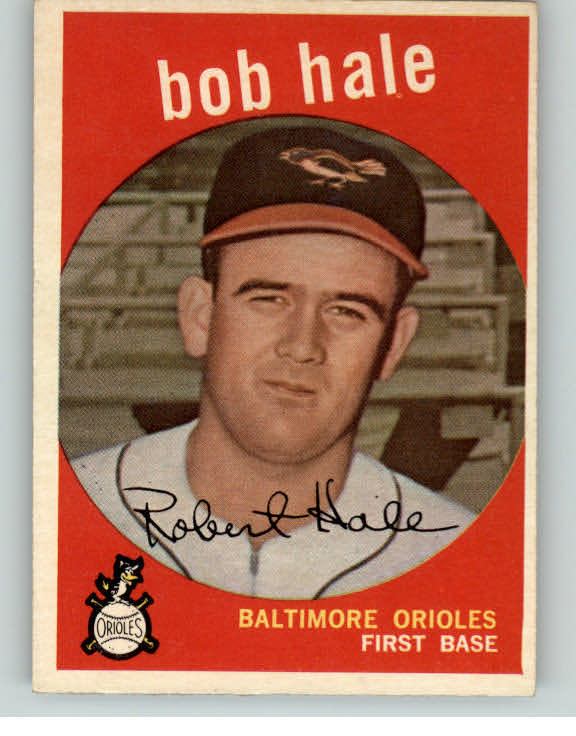 1959 Topps Baseball #507 Bob Hale Orioles EX 390283