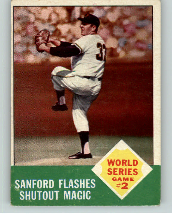 1963 Topps Baseball #143 World Series Game 2 VG-EX 390417