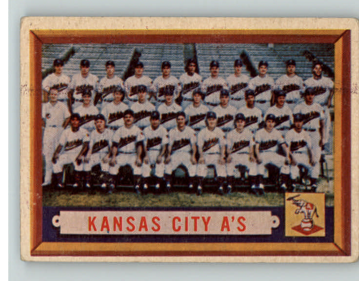 1957 Topps Baseball #204 Kansas City A's Team VG-EX 390433