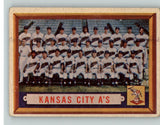 1957 Topps Baseball #204 Kansas City A's Team VG-EX 390433