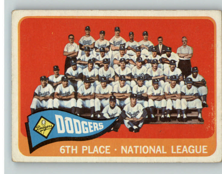 1965 Topps Baseball #126 Los Angeles Dodgers Team VG-EX 390479