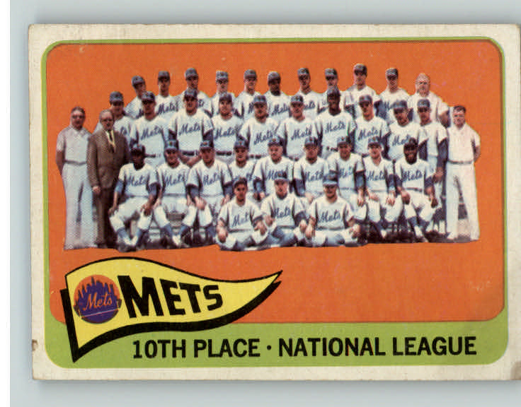 1965 Topps Baseball #551 New York Mets Team VG 390630