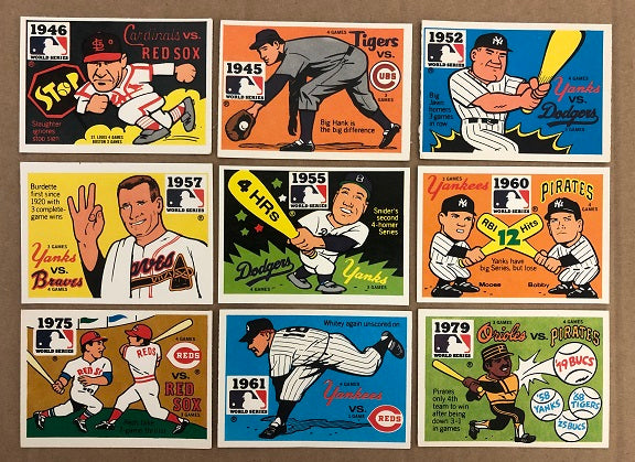 1980 Fleer World Series Logo Stickers Complete Set 390895