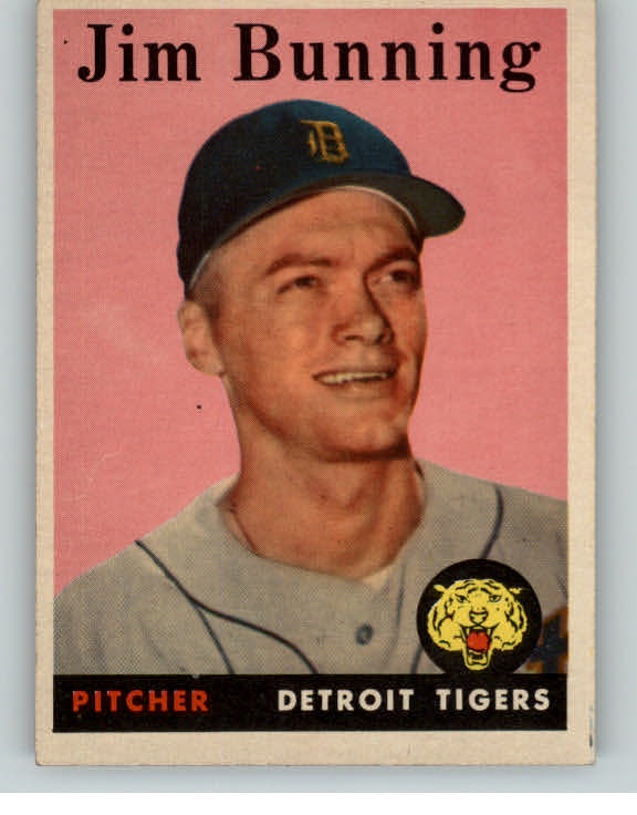 1958 Topps Baseball #115 Jim Bunning Tigers EX-MT 391585