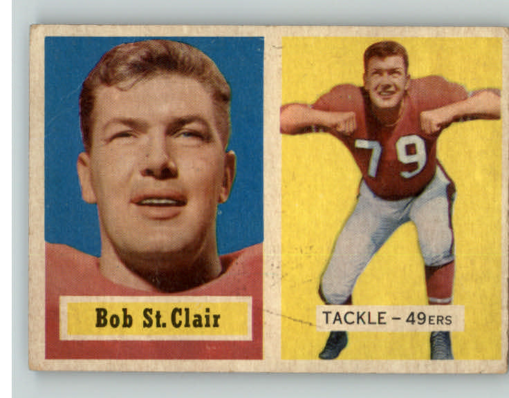 1957 Topps Football #018 Bob St. Clair 49ers EX+/EX-MT 391594
