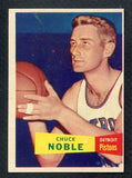 1957 Topps Basketball #011 Chuck Noble Pistons NR-MT 391991