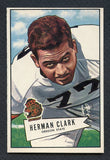 1952 Bowman Large Football #076 Herman Clark Bears EX-MT 392152