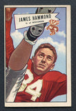 1952 Bowman Large Football #069 Jim Hammond Texans EX 392155