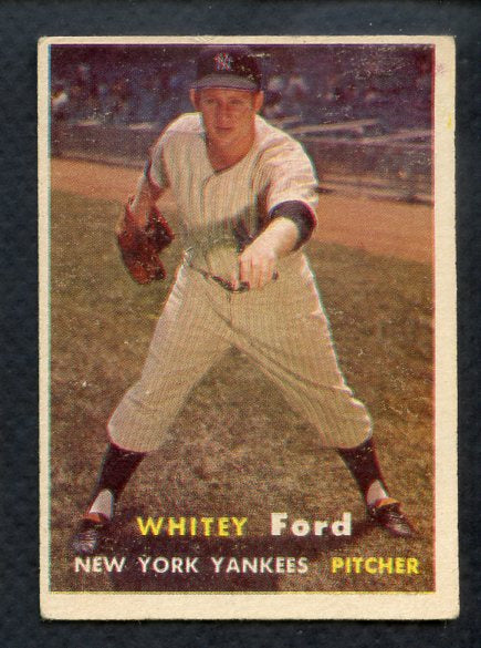 1957 Topps Baseball #025 Whitey Ford Yankees EX 392206